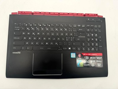 MSI Leopard GP62M 7RD Palmrest Tastatur Touchpad QWERTY E2P-6J10236-Y31