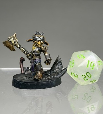 Pro Painted Goblin warrior fighter bandit Pathfinder miniature DND mini