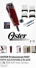 OSTER Professional FAST FEED ADJUSTABLE BLADE CLIPPER SET Hair Stylist Barber