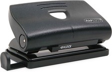 Image of Rapesco PF87S0B1 810-P 2 Hole Punch, 12 Sheet Capacity, Black