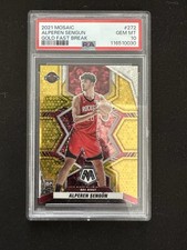 Panini 2021-22 Mosaic Alperen Sengun Gold Fast Break #272 PSA 10 Rookie /10