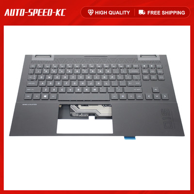 New M00667-001 For HP OMEN Laptop 15-EK 15-EN Palmrest w/RGB Backlit Keyboard US
