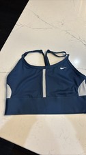 Nike Women's Dri-FIT Indy Light Support Sports Bra Navy Blue