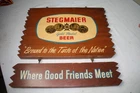 Vintage wood Stegmaier Beer sign, Wilkes-Barr, PA