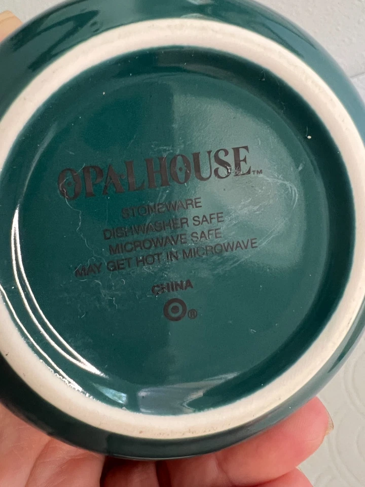 Taza de café Opalhouse Spill The Tea 16 oz gres retro mod taza floral Foto 4 de 4