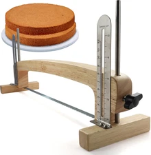 Cake Leveler & Slicer Tool, Adjustable Blade for Even Cake Layers & Slices, Prof