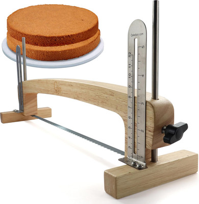 Cake Leveler & Slicer Tool, Adjustable Blade for Even Cake Layers & Slices, Prof