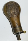 ⁠ American Flask & Cap Co Civil War Antique Copper Black Powder Eagle Flask Pair — photo 4