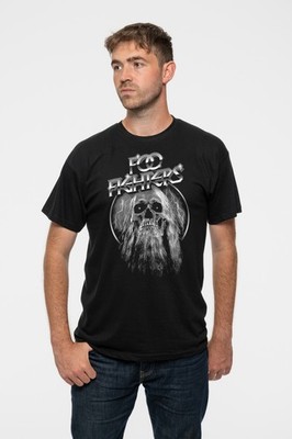 Foo Fighters T Shirt Bearded Skull Band Logo new Official Mens Black