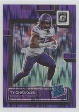 2022 Panini Donruss Optic Rated Rookie Purple Shock Prizm Ty Chandler #282 11l7