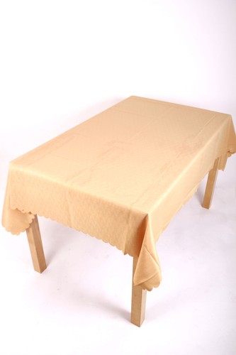 70 X 90 INCH OVAL SHELL TABLECLOTH. MACHINE WASHABLE STAIN RESISTANT NON-IRON, - Picture 23 of 38