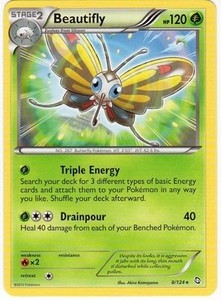 Beautifly 8/124 B&W Dragons Exalted RARE MINT! Pokemon