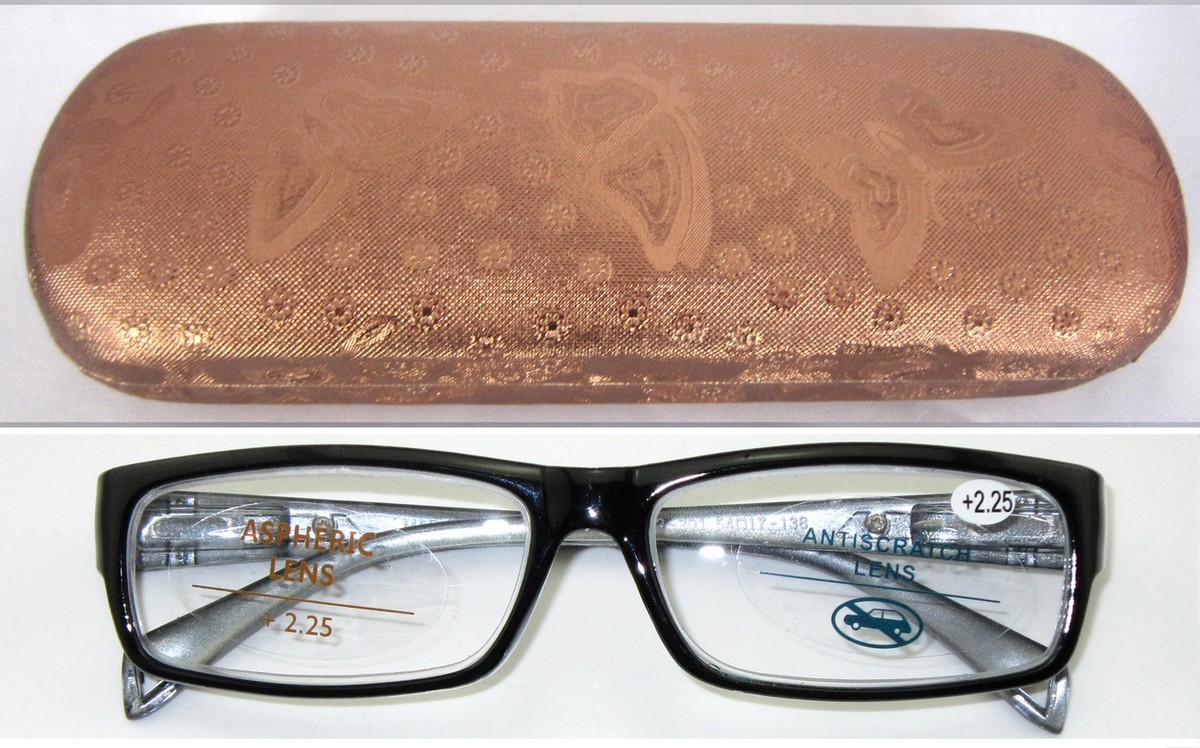 Reading Glasses +0.5 To +4.0 – Lightweight, Spring Hinge, Slim Flat Top Frame – Multiple Strengths Available