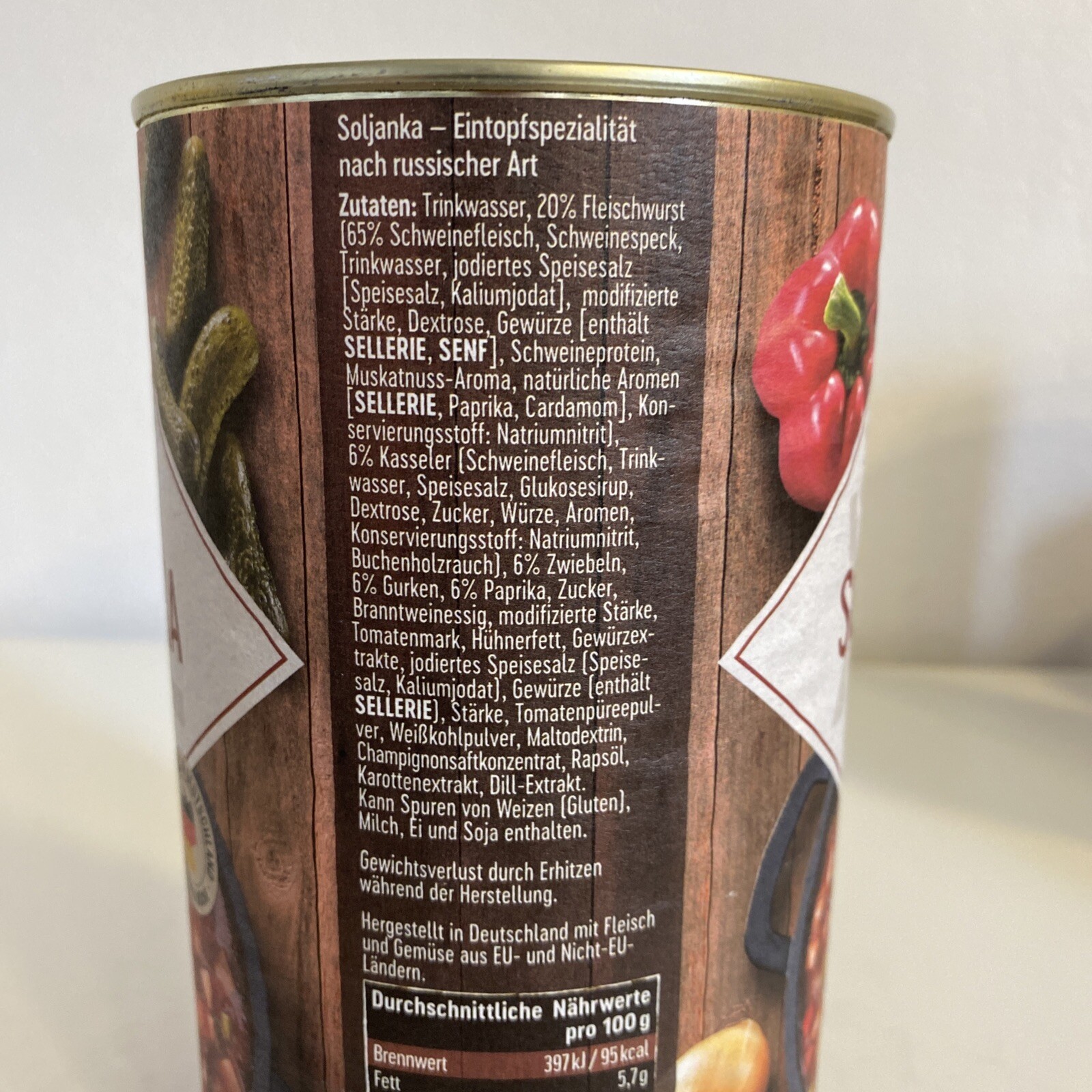 3x Dreistern Soljanka 3x 1200g XXL mit Kassler und Gurke Ostprodukt