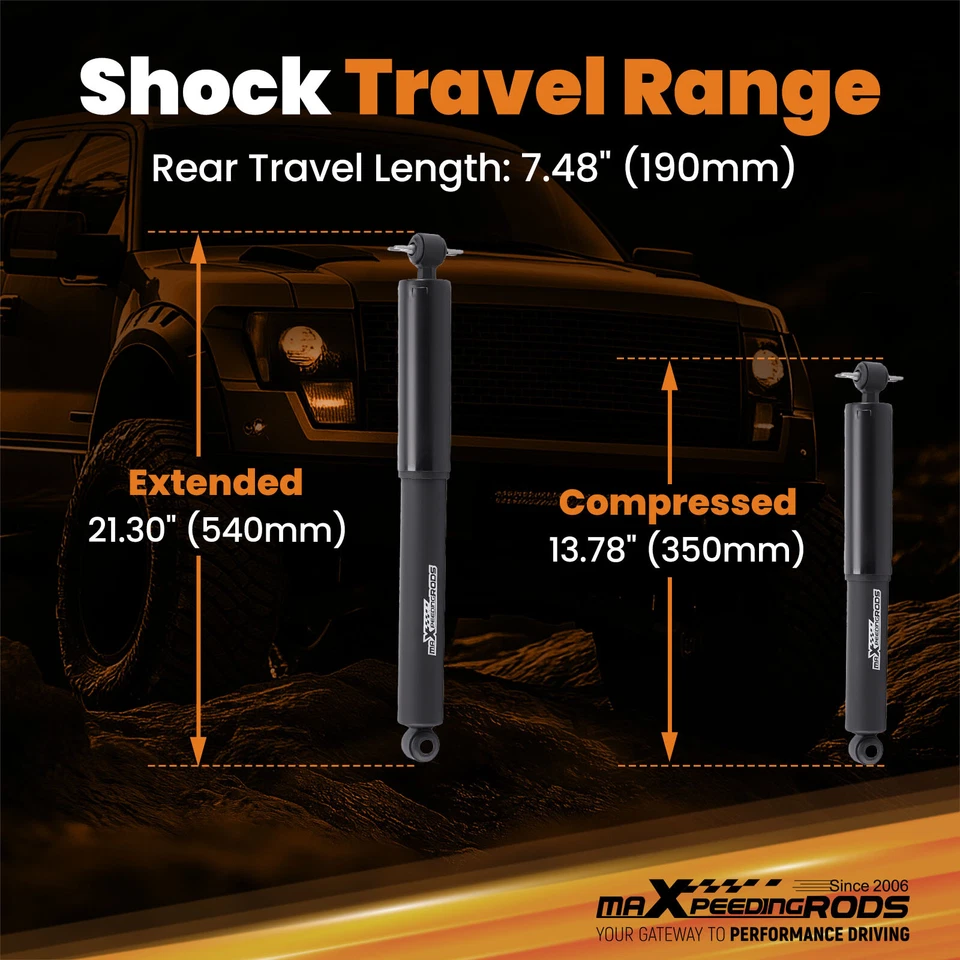 Amortiguadores de caída delanteros/traseros de 4"/6" para Chevy GMC C1500 Silverado Sierra 88-98 Foto 2 de 4