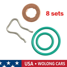 Fuel Injector Gaskets &O-Ring & Diesel Return Line Clips for Chevrolet Express