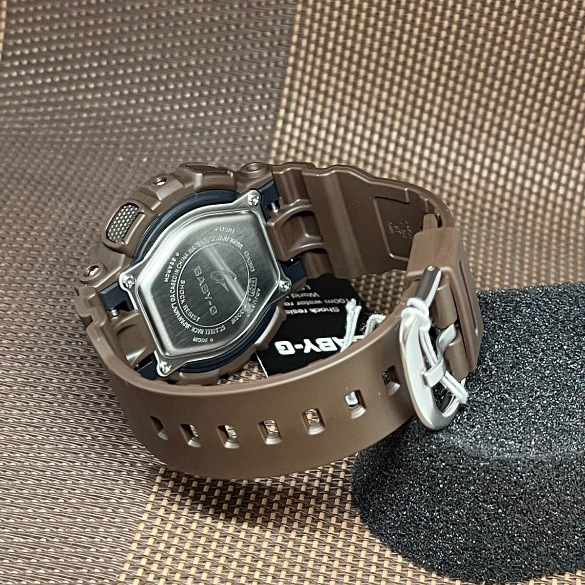 Casio Baby-G BA-130SW-5A Silver Analog Digital Brown Resin