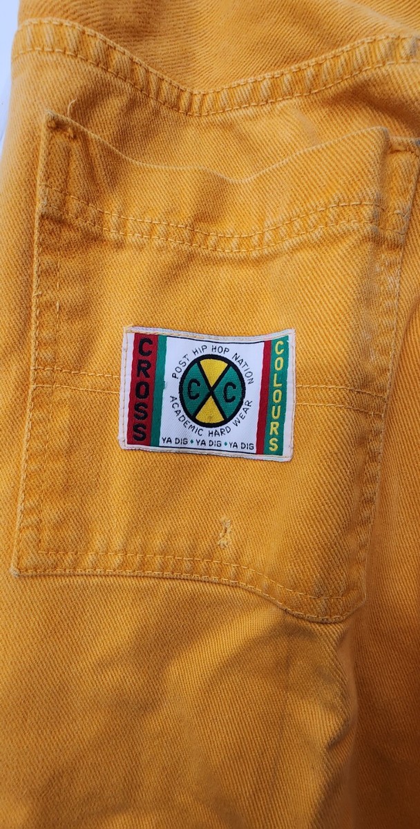 1990's Vintage Cross Colours Denim Hip Pop Jeans Size 36 USA 1990's Vintage Cross Colours Denim Hip Pop Jeans Size 36 USA