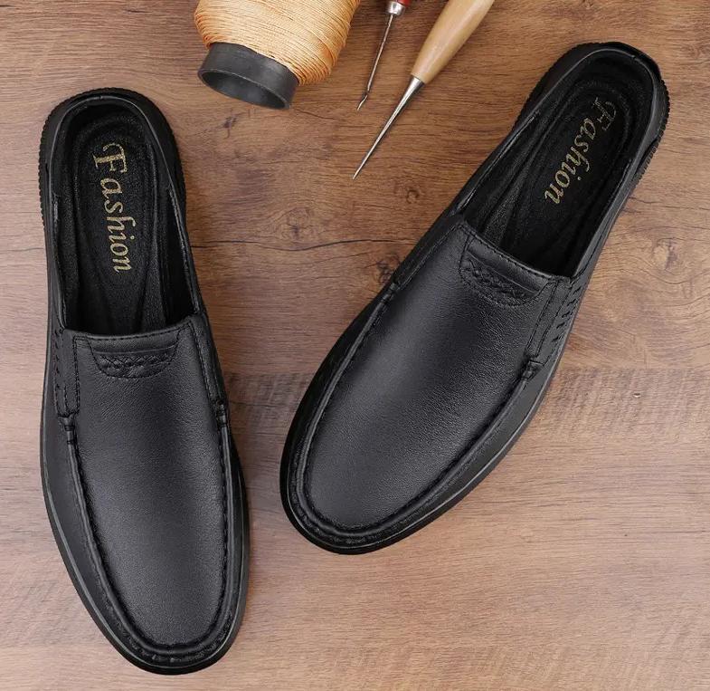 SAOLA Abito da guida business slip on chic da uomo punta rotonda Oxford scarpe da guida business nuovo