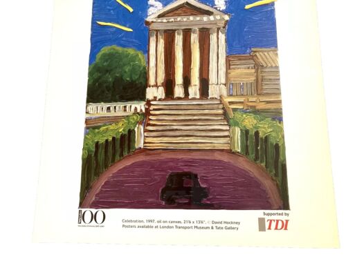 David Hockney Tate Gallery By Bus and Tube Centenary 1897 to 1997 poster - Picture 3 of 4
