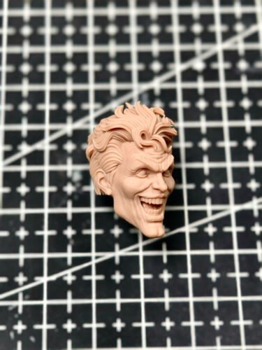 Cabeza de Joker esculpida tallada para figura de acción masculina juguetes corporales 1/6 1/12 1/18 - Imagen 4 de 5