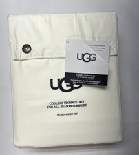 UGG Alahna QUEEN Sheet Set All Season Cooling Technology Wicking Snow NEW