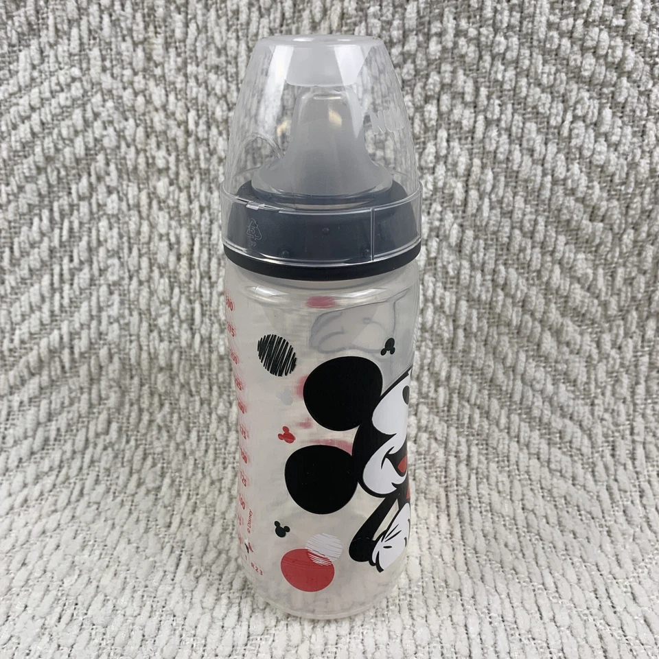 Taza activa NUK caño suave transición taza para sorber Mickey Mouse 10 oz 8+ m nueva sin etiquetas Foto 2 de 4