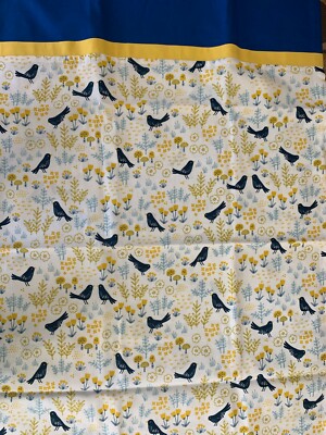 Handmade Blue Bird Pillowcase -100% Cotton