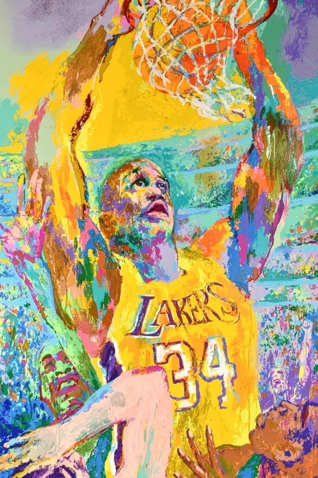 Shaquille O'Neal "Shaq" LeRoy Neiman Autographed Limited Print - Image 2 of 4