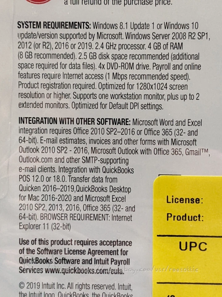 Intuit QuickBooks Desktop Pro 2020 for Windows: Retail ~ Permanent Version / NEW - Image 2 of 4