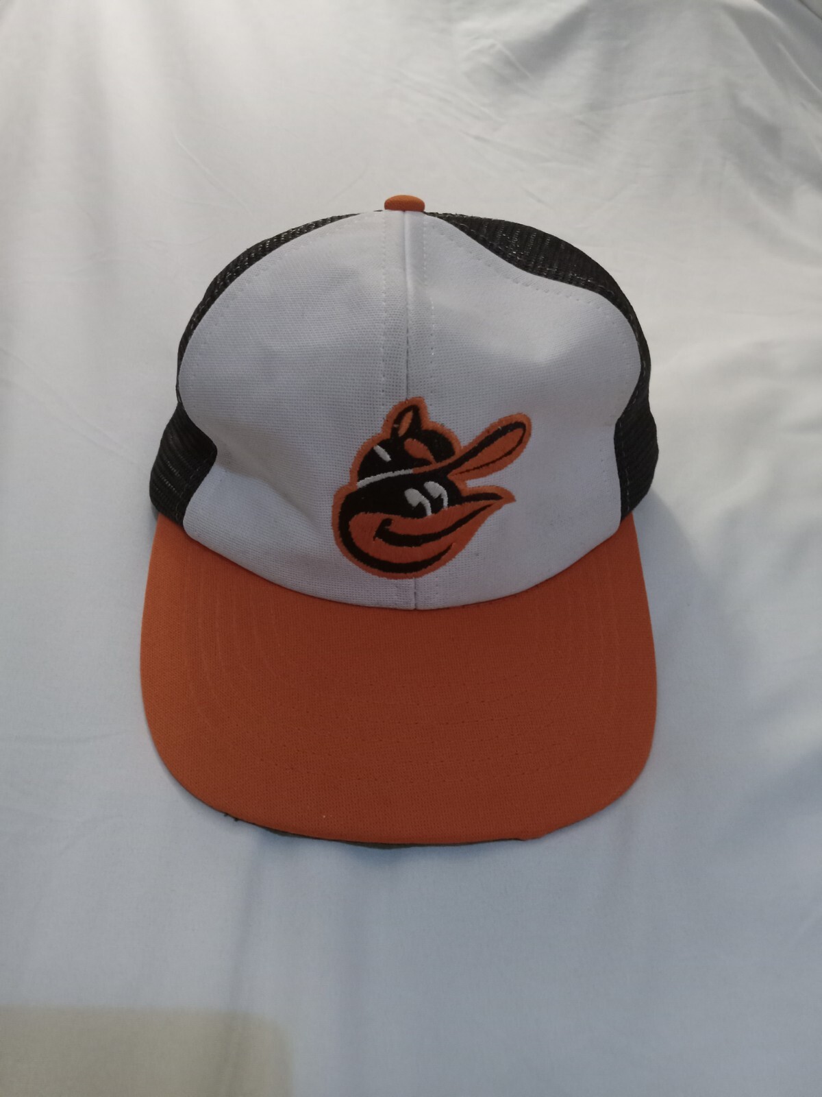 Vintage Baltimore Orioles SnapBack Hat M/L Baseball Mesh Back Cap MLB