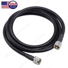 6ft RG-8/U RG8 RF Coax Cable PL259 Male UHF Connector For CB Ham Radio Low Loss