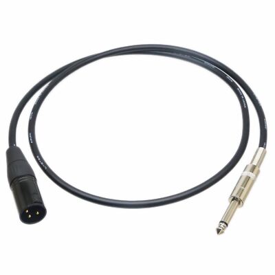 DIY Unbalanced Leads L-2T2S XLR-M 3Pin to 6.35mm 1/4'' TS male Audio cable Canare