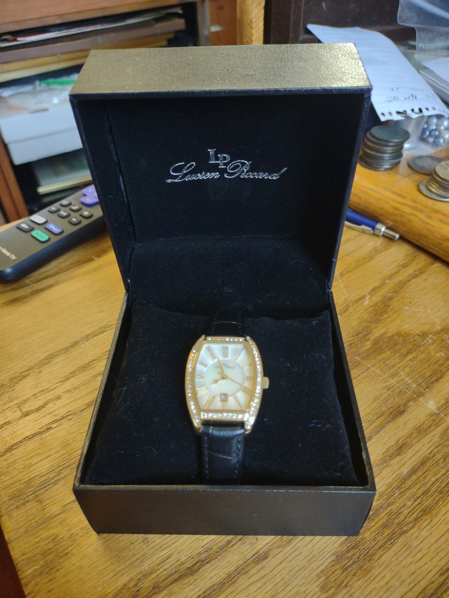 New Lucien Piccard Grivola Ortlet Leather 28mm Quartz Wrist  display picture 3