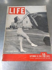 ~VINTAGE LIFE MAGAZINE~SEPTEMBER 16TH, 1940~FLIGHT ACROSS AMERICA