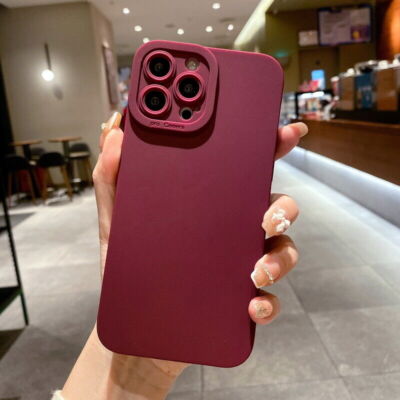 For iPhone 15 14 13 12 Pro Max 11 XR 7 8 Lens Protector Shockproof Silicone Case