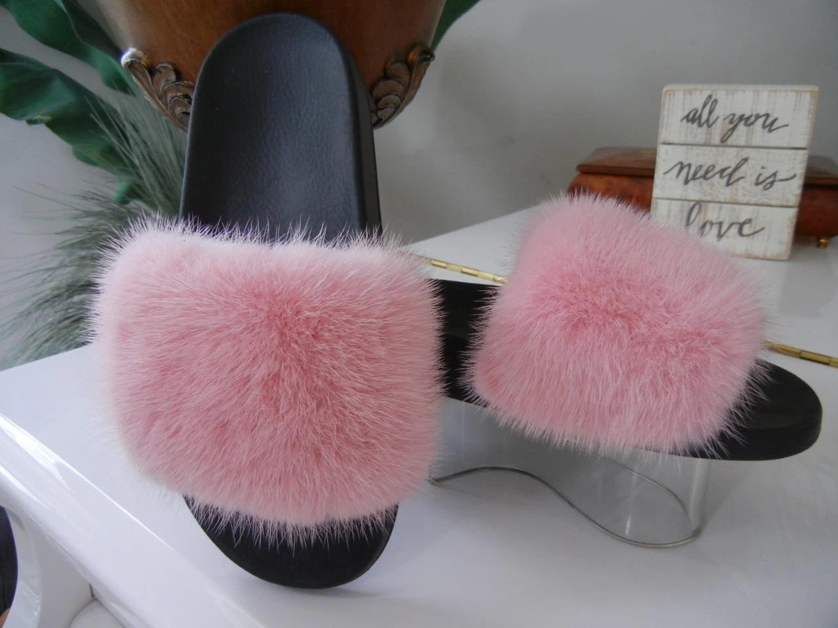 Givenchy, Pink mink slide sandals