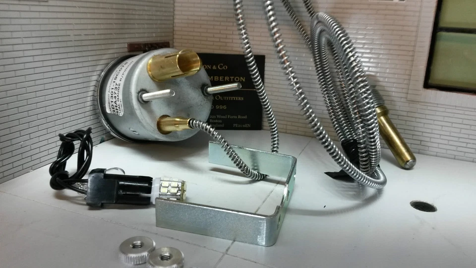 Land Rover Series 1 86 88 107 Smiths Dual Oil Pressure Water Temperature Gauges - Image 4 of 4