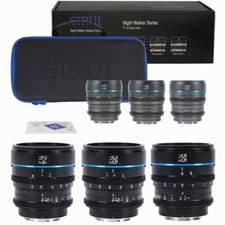 Sirui Night Walker 24mm 35mm 55mm T1.2 S35 Cinema Lens for Canon Sony Fuji M4/3