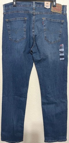 NUEVO CON ETIQUETAS PARA HOMBRE LEVI’S 559 0421 CONJUNTO ELÁSTICO RELAJADO EN CINTURA PANTALÓN VAQUERO AZUL DENIM - Imagen 4 de 5