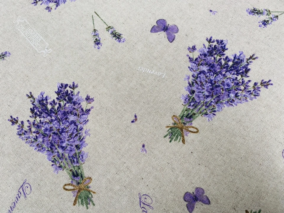 Lavanda Lila Mariposa LINO LOOK Imprimir Cortinas de Tela, Decoración del Hog... - Imagen 3 de 4