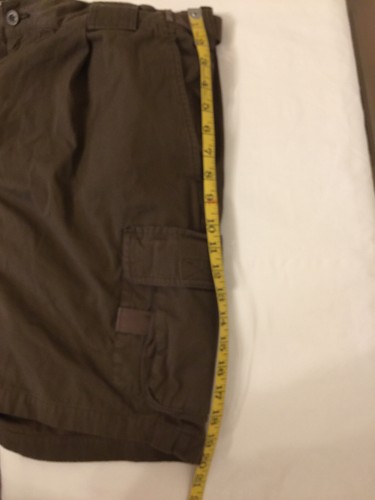 ORVIS 10 Pockets Shorts Tag 40 W (Meas. 40 X 7.5) MEN Hiking Cargo Elastic Brown - Picture 6 of 12
