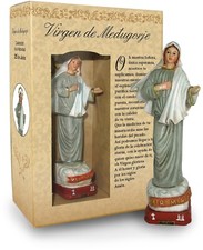Statua Statuetta della Madonna Medjugorje in resina in Confezione Regalo 12 cm