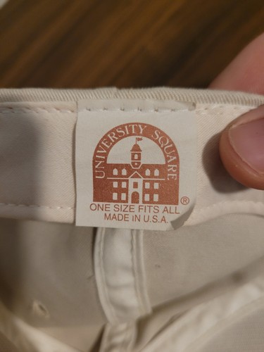 University of Notre Dame 1842 Logo Adjustable Hat Cap Tan University Square - Picture 6 of 9