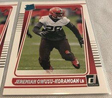 2021 Donruss Football Jeremiah Owusu-Koramoah Cleveland Browns Rookie #326