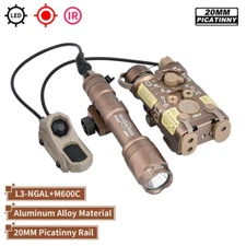 Metal NGAL Surefir M300A M600C Flashlight With AXON Dual Function Swtich