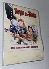 Vintage Toys for Tots Photo Album Ragedy Ann Marine Drake Cover 10 4x6 Pages