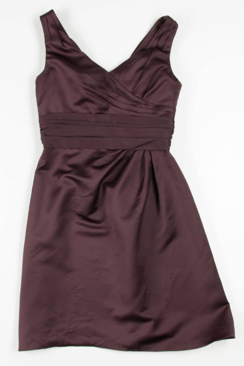 Vintage David's Bridal Brown Bridesmaid Dress Medium Elegant Formal | eBay