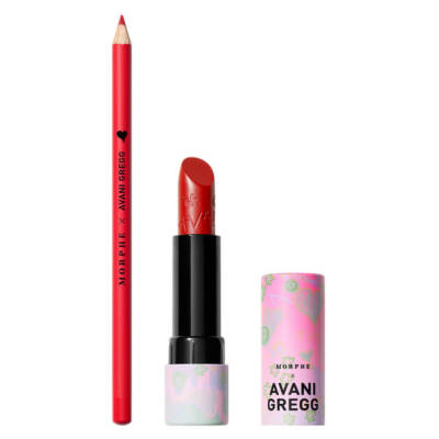 Morphe X Avani Gregg Love You Lip Duo Matte Lipstick YES RED Color Pencil ILY Re