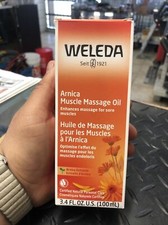 Arnica Massage Oil Rosemary  Lavender Soothes With Warming Effect 3.4 Oz